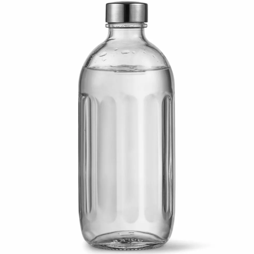 Pro glasflaska, polished steel