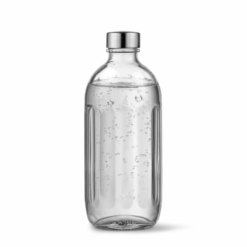 Pro glasflaska, polished steel