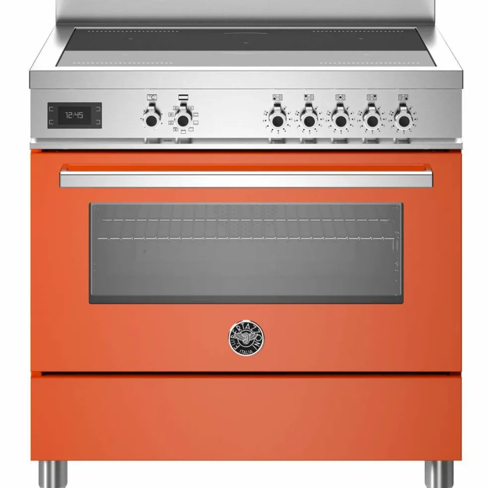 PRO95I1EART Professional induktionsspis med singelugn, 90 cm, orange