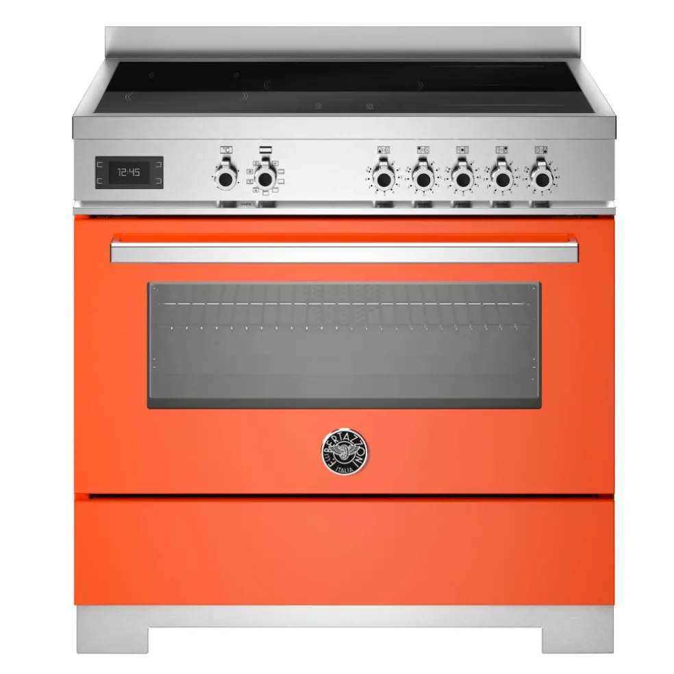 PRO95I1EART2 Professional induktionsspis 90 cm med 5 zoner och 1 ugn, orange