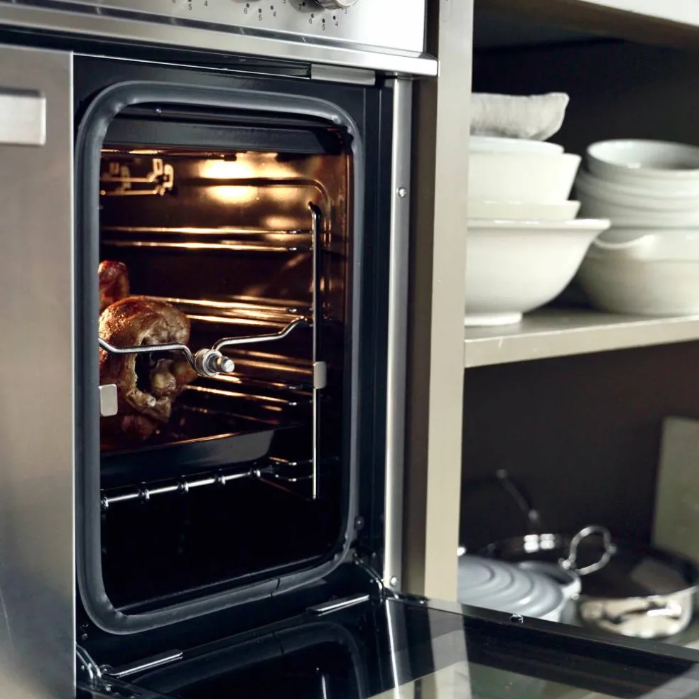 PRO95I2EBIT2 Professional induktionsspis 90 cm med 5 zoner och 2 ugnar, vit
