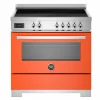 PRO95I1ENET2 Professional induktionsspis 90 cm med 5 zoner och 1 ugn, svart
