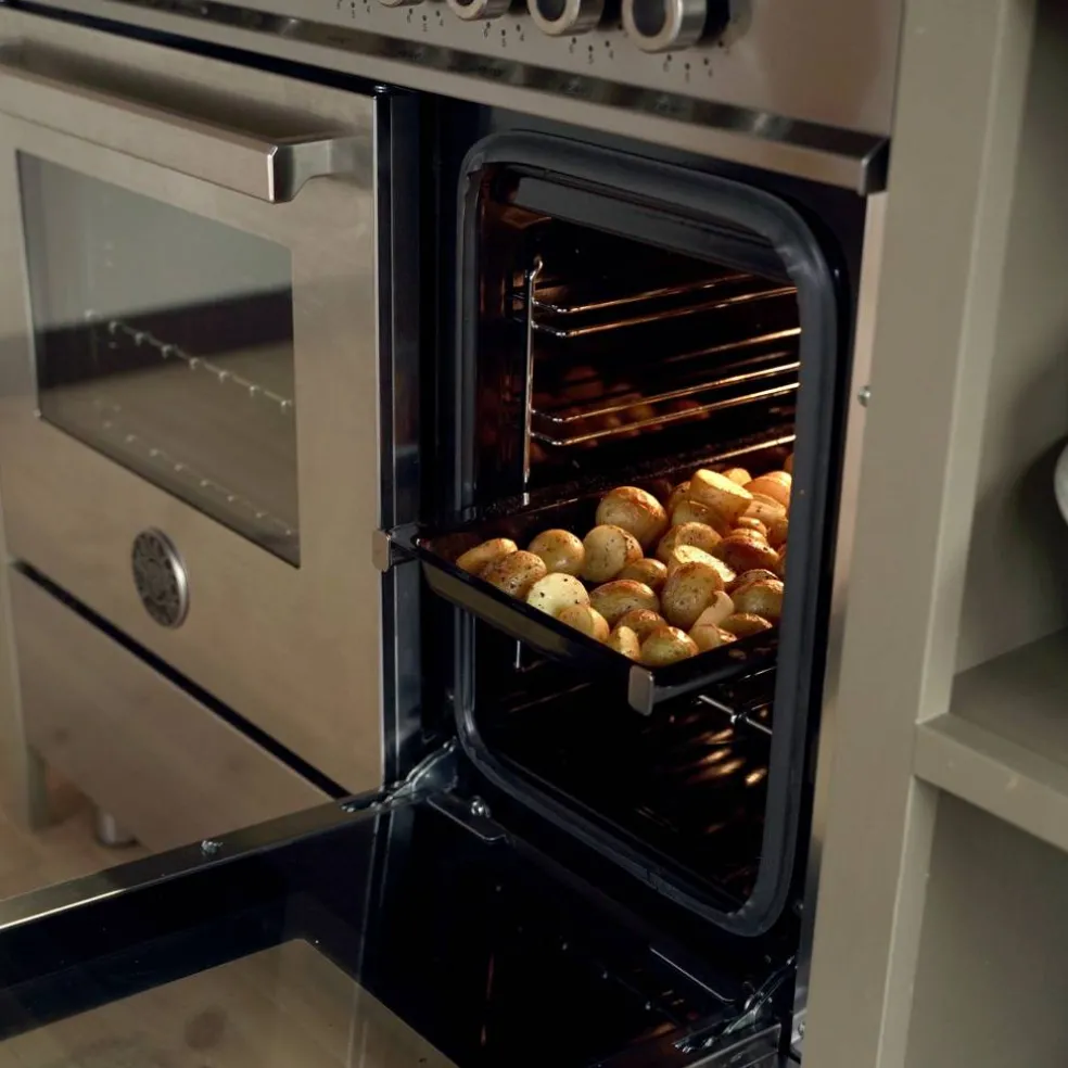 PRO95I2ENET Professional induktionsspis med dubbelugn, 90 cm, svart
