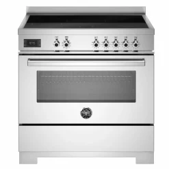 PRO95I1EROT2 Professional induktionsspis 90 cm med 5 zoner och 1 ugn, röd