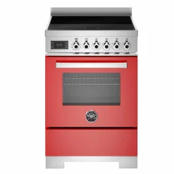 PRO64I1EROT2 Professional induktionsspis 60 cm med 4 zoner och 1 ugn, röd