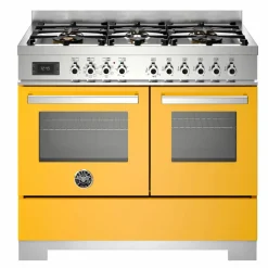 PRO106L2EBIT2 Professional gasspis 100 cm med 6 brännare och 2 ugnar, vit