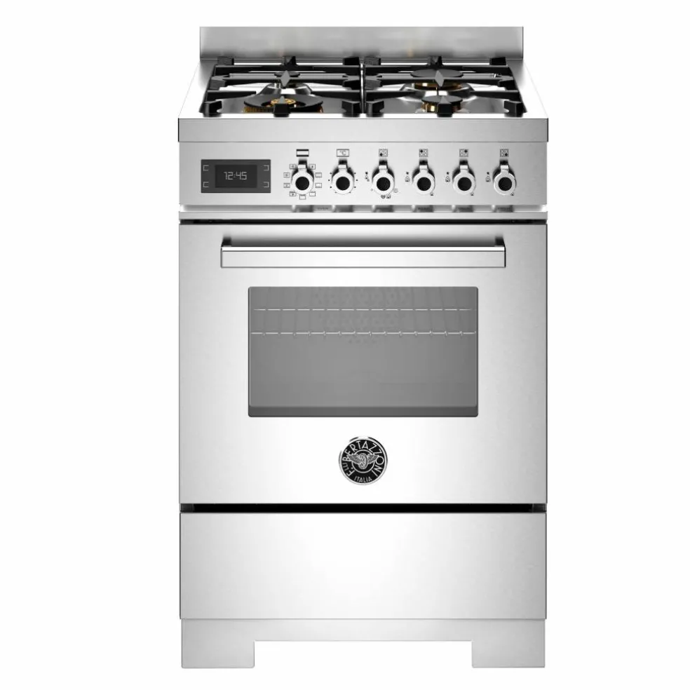 PRO64L1EBIT2 Professional gasspis 60 cm med 4 brännare och 1 ugn, vit