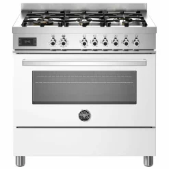 PRO96L1EGIT Professional gasspis med singelugn, 90 cm, gul