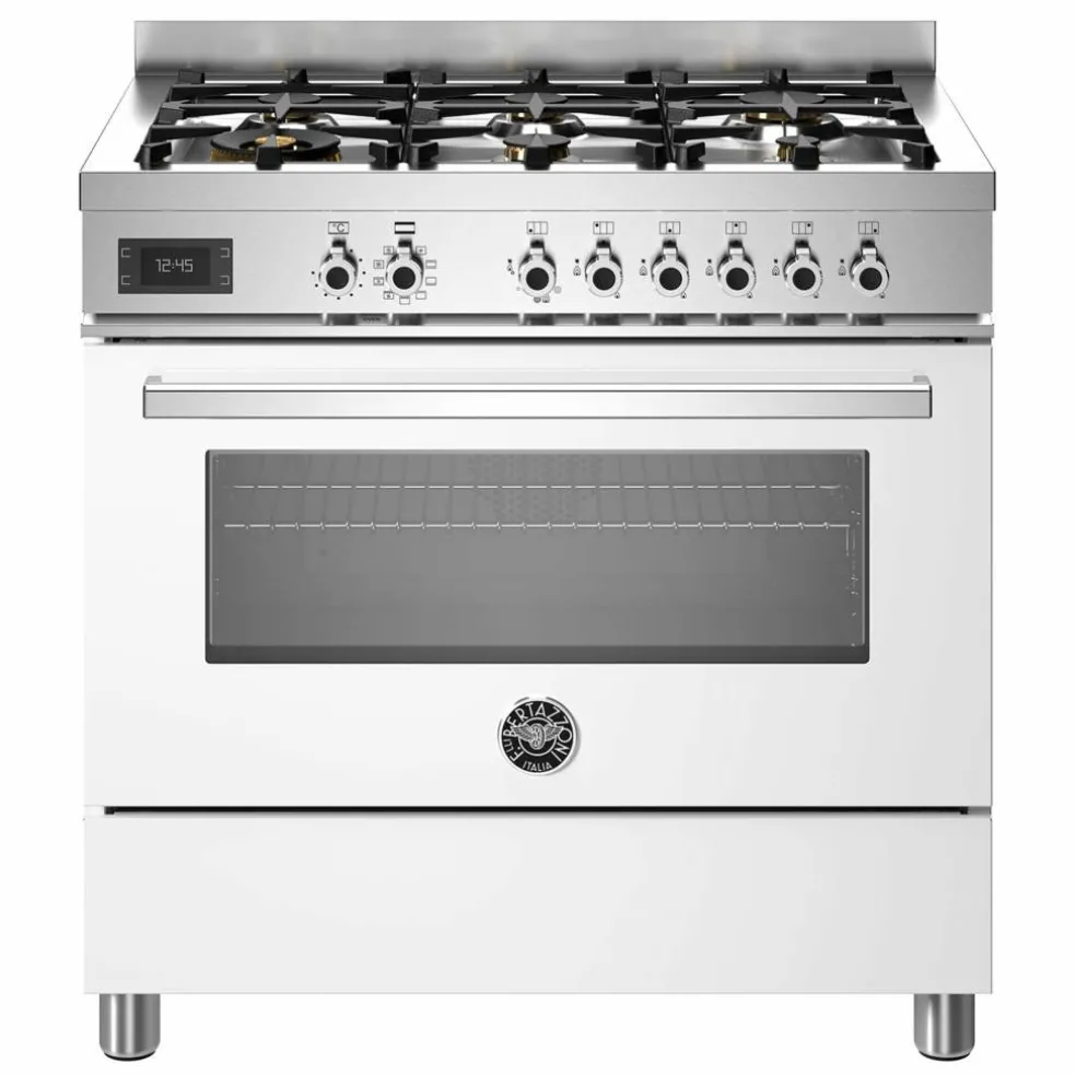 PRO96L1EGIT Professional gasspis med singelugn, 90 cm, gul