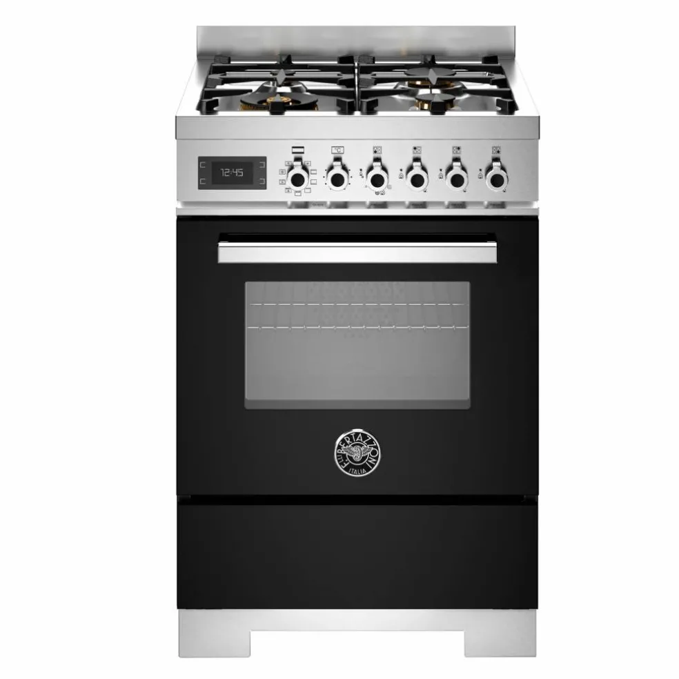 PRO64L1EXT2 Professional gasspis 60 cm med 4 brännare och 1 ugn, rostfritt stål