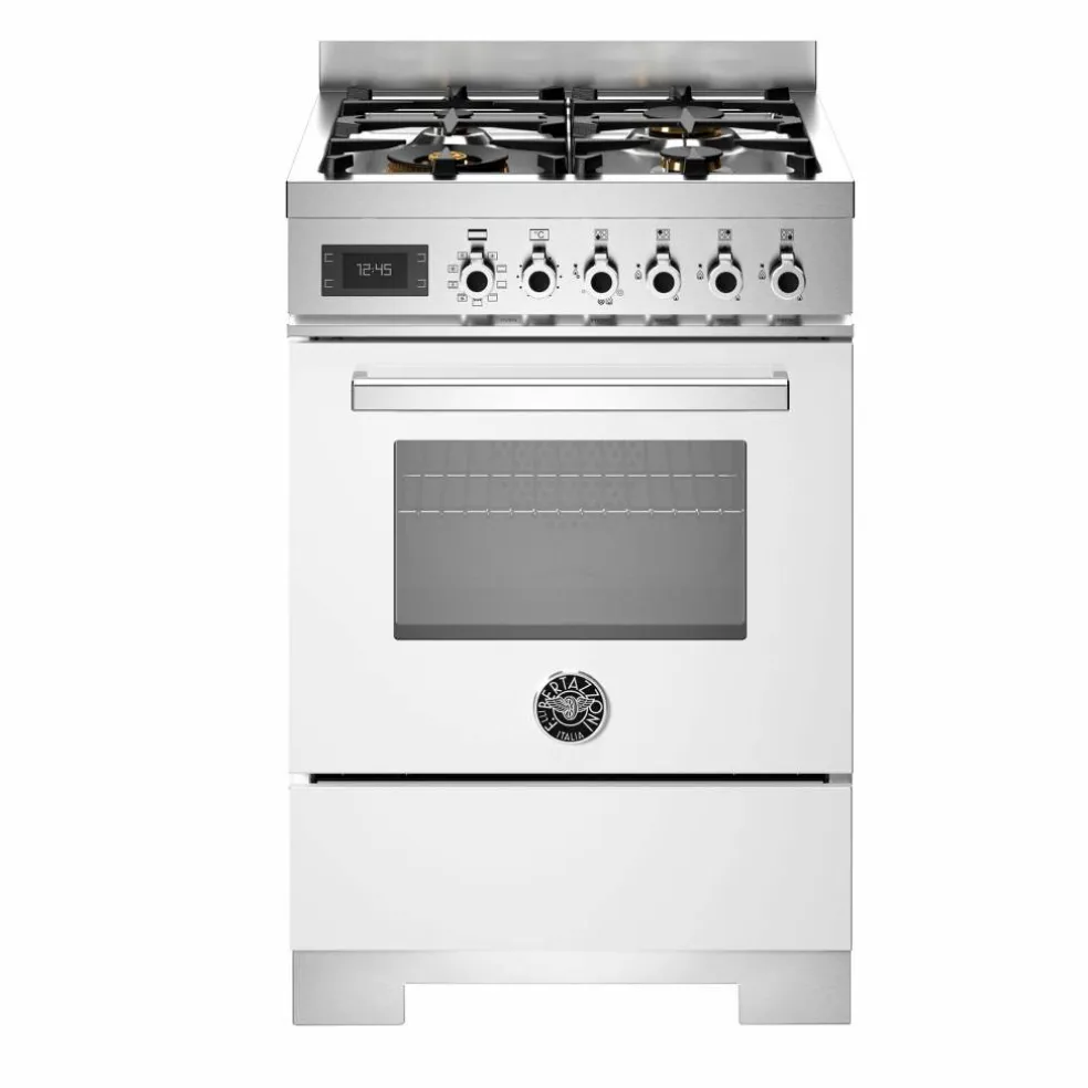 PRO64L1EXT2 Professional gasspis 60 cm med 4 brännare och 1 ugn, rostfritt stål