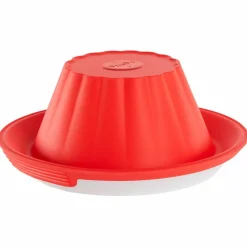 Puddingform med fat, röd