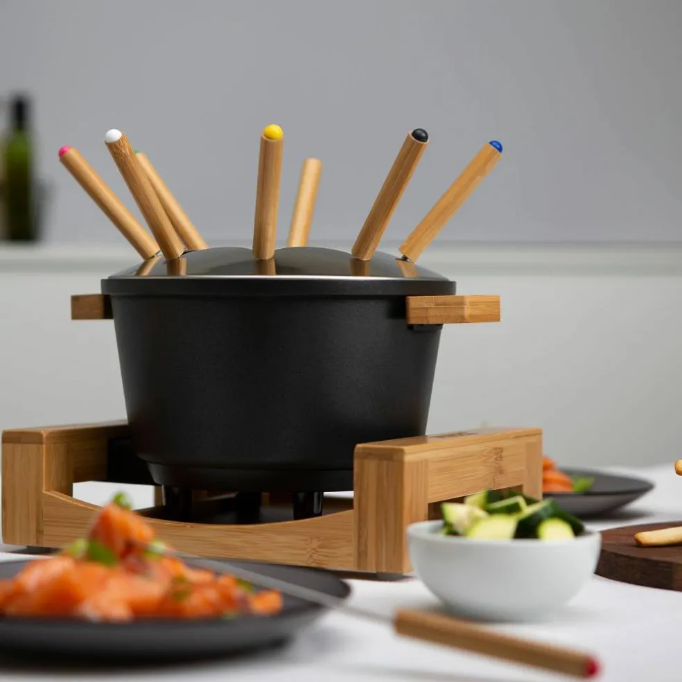 Pure fondueset, svart