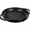 Pure Grill Grillpanna Rund 22 cm, Svart