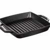 Pure grill kvadratisk 33 cm svart