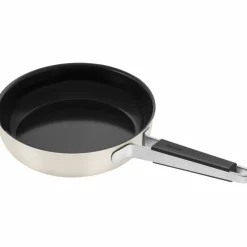 Pure stekpanna 24 cm, rostfritt stål, elfenbensvit