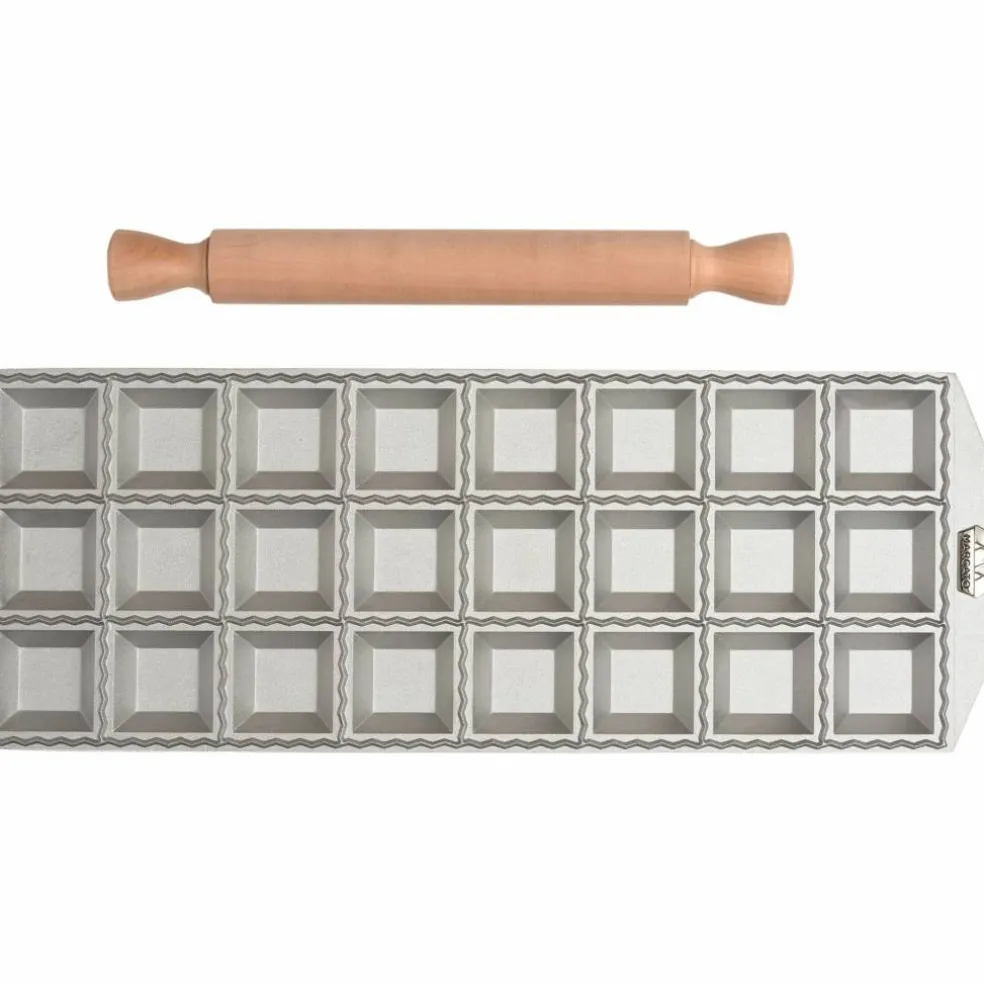 Ravioliform för 24 kvadratiska ravioli