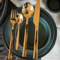RAW bestickset 24 delar, guld