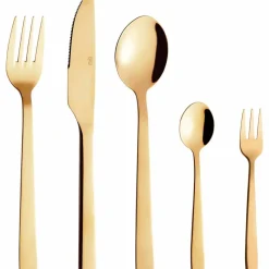 Raw bestickset 60 delar guld