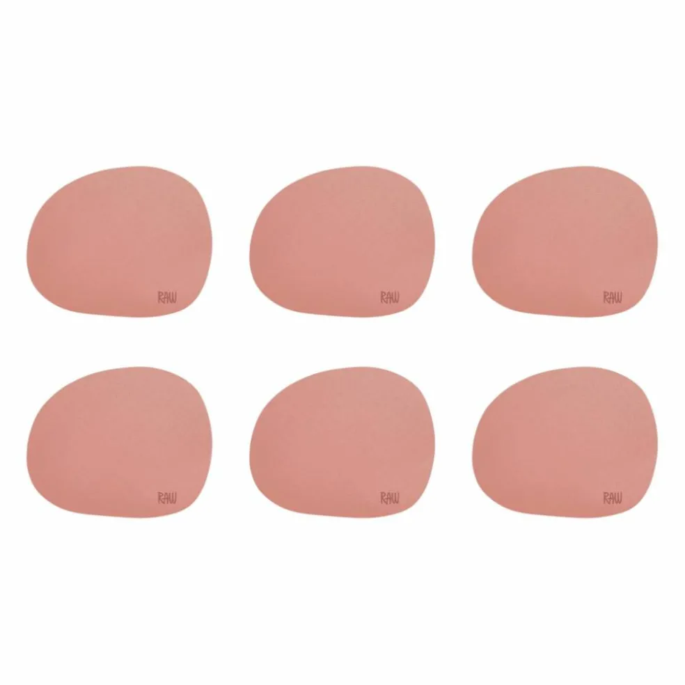 RAW glasunderlägg 6-pack, mocca