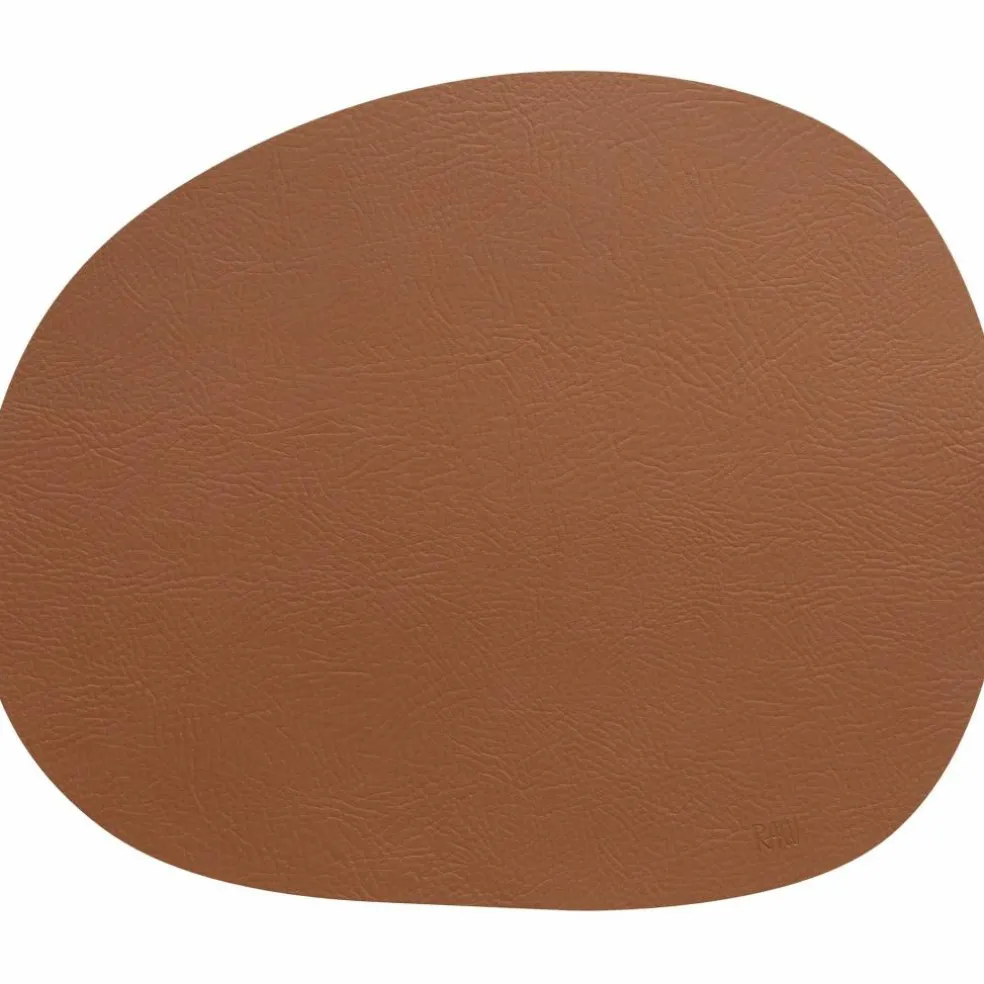 RAW återvunnet läder bordstablett, dusty rose