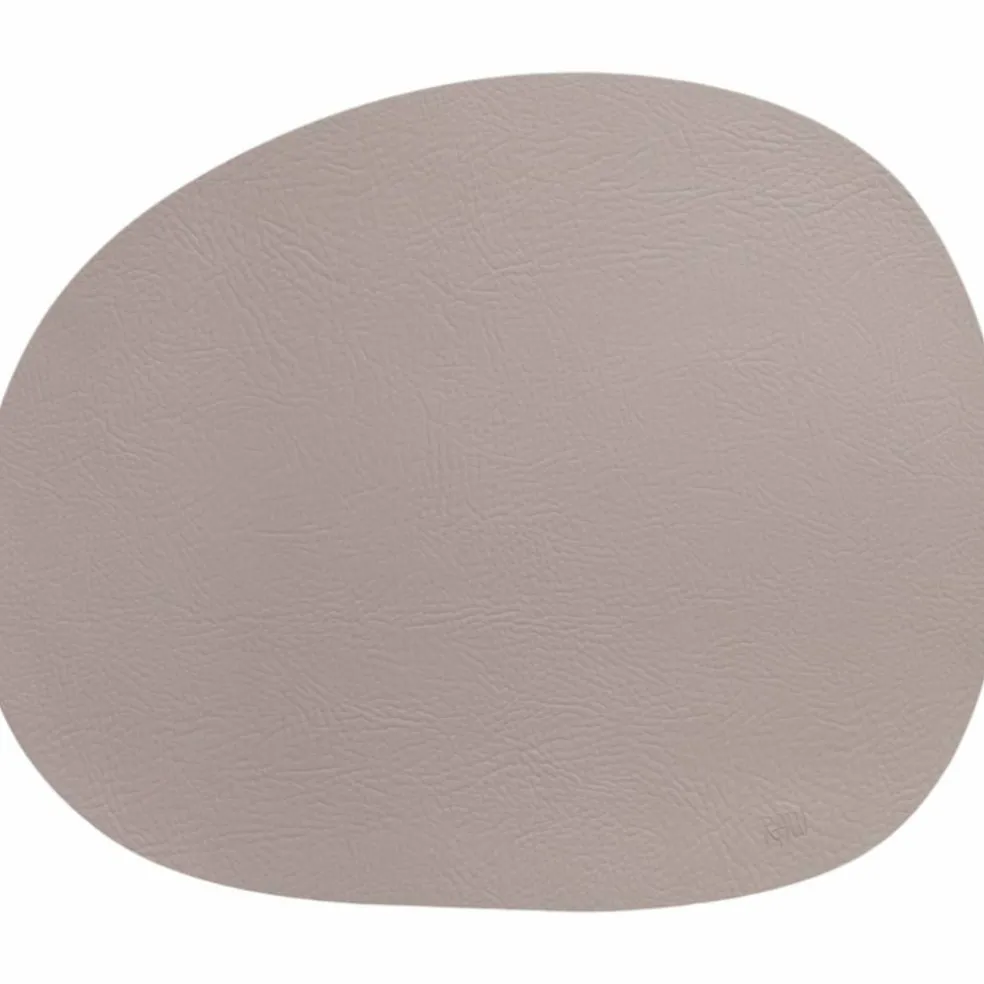 RAW återvunnet läder bordstablett, dusty rose