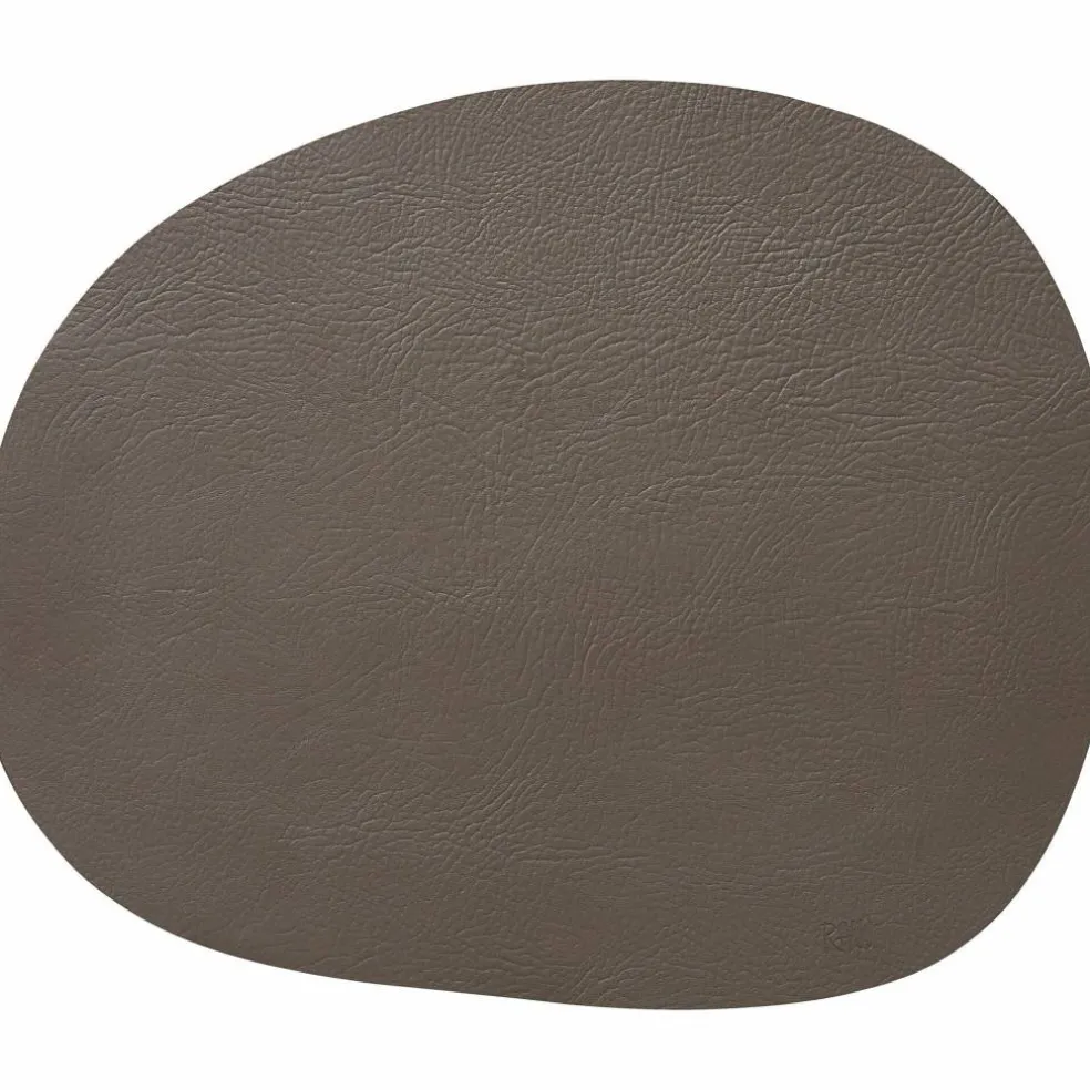 RAW återvunnet läder bordstablett, dusty rose