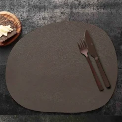 Raw återvunnet läder bordstablett Lera
