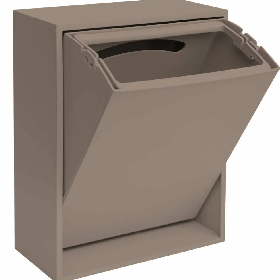 Recycling Box 12 liter, ash rose