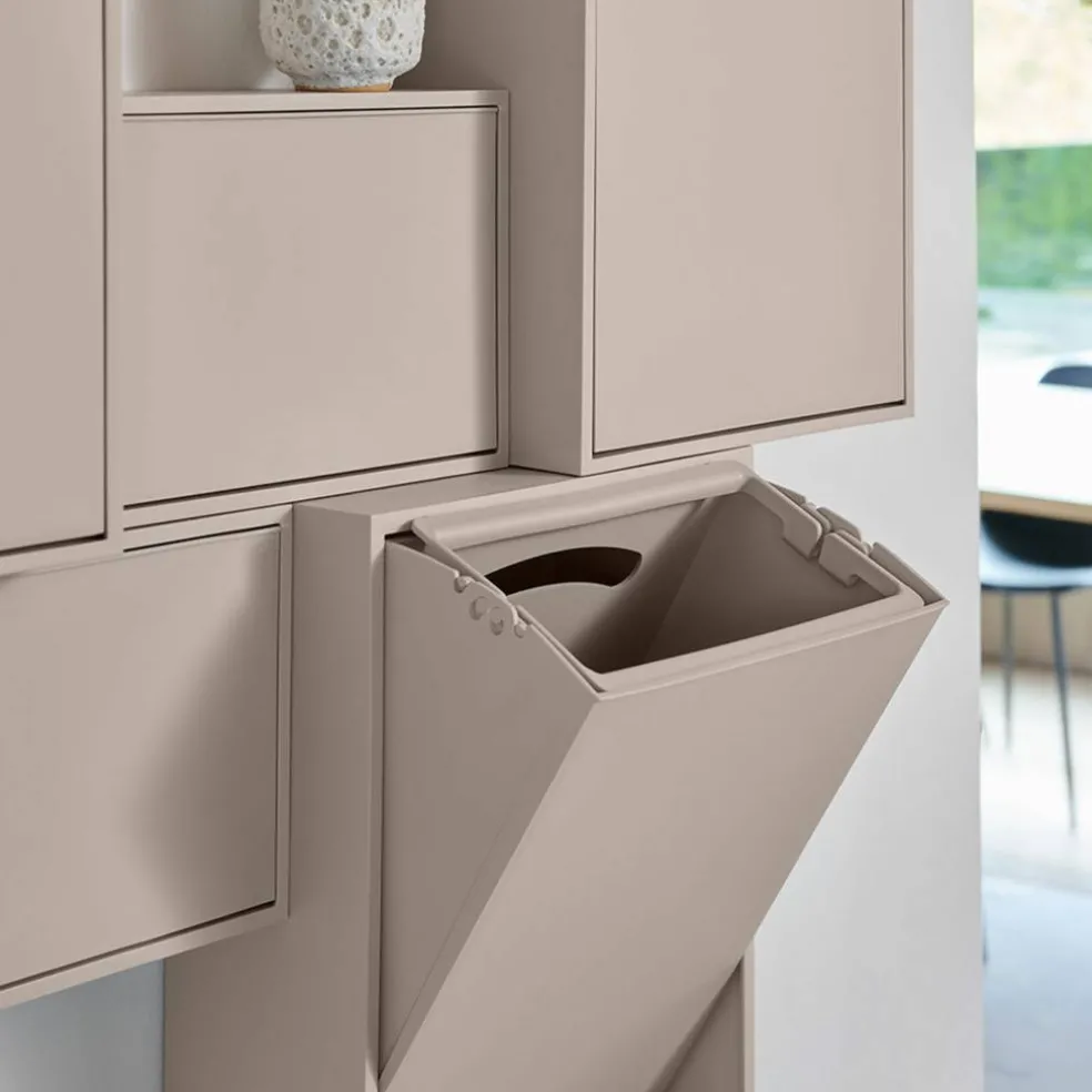 Recycling Box 12 liter, black raven