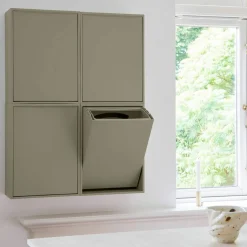 Recycling Box 12 liter, oak green