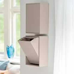 Recycling Box 12 liter, silver cloud grey