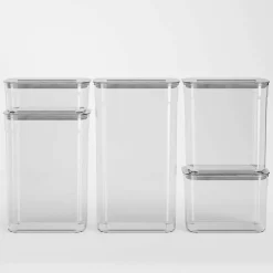 Rektangulära Förvaringsburkar 5 pack