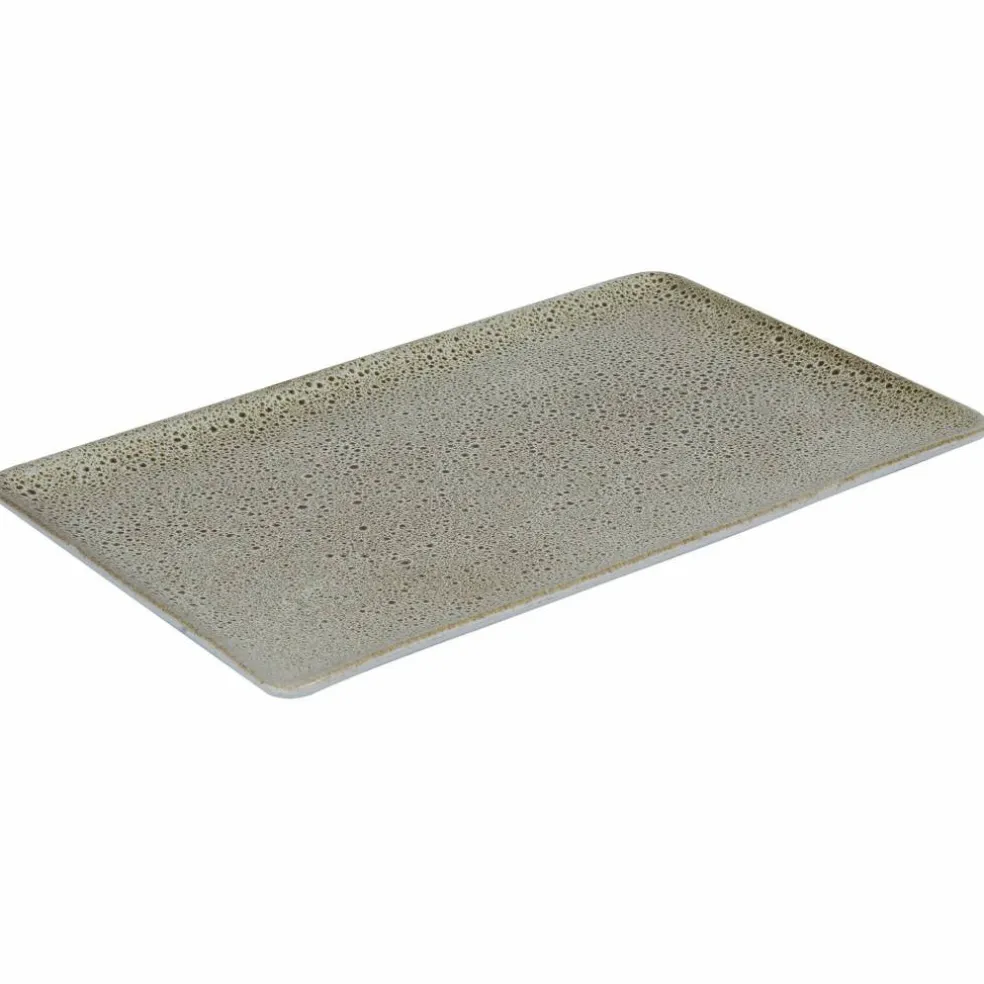 Rektangulär tallrik, 31,5 x 20 cm, sandy beige