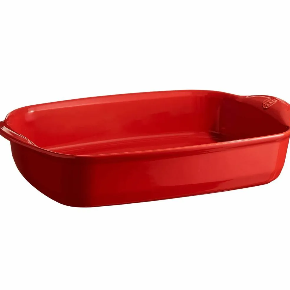 Rektangulär ugnsform (L) 4 liter, röd