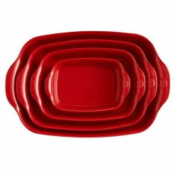 Rektangulär ugnsform (L) 4 liter, röd
