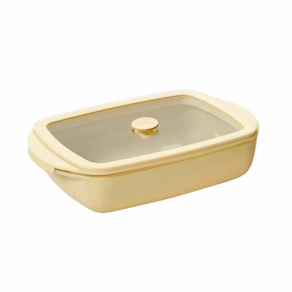 Rektangulär ugnssäker form 0,8 liter, egg shell