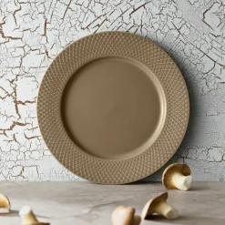 Rhombe Earth middagstallrik 27 cm, clay