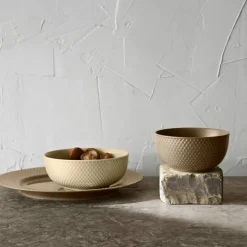 Rhombe Earth middagstallrik 27 cm, clay