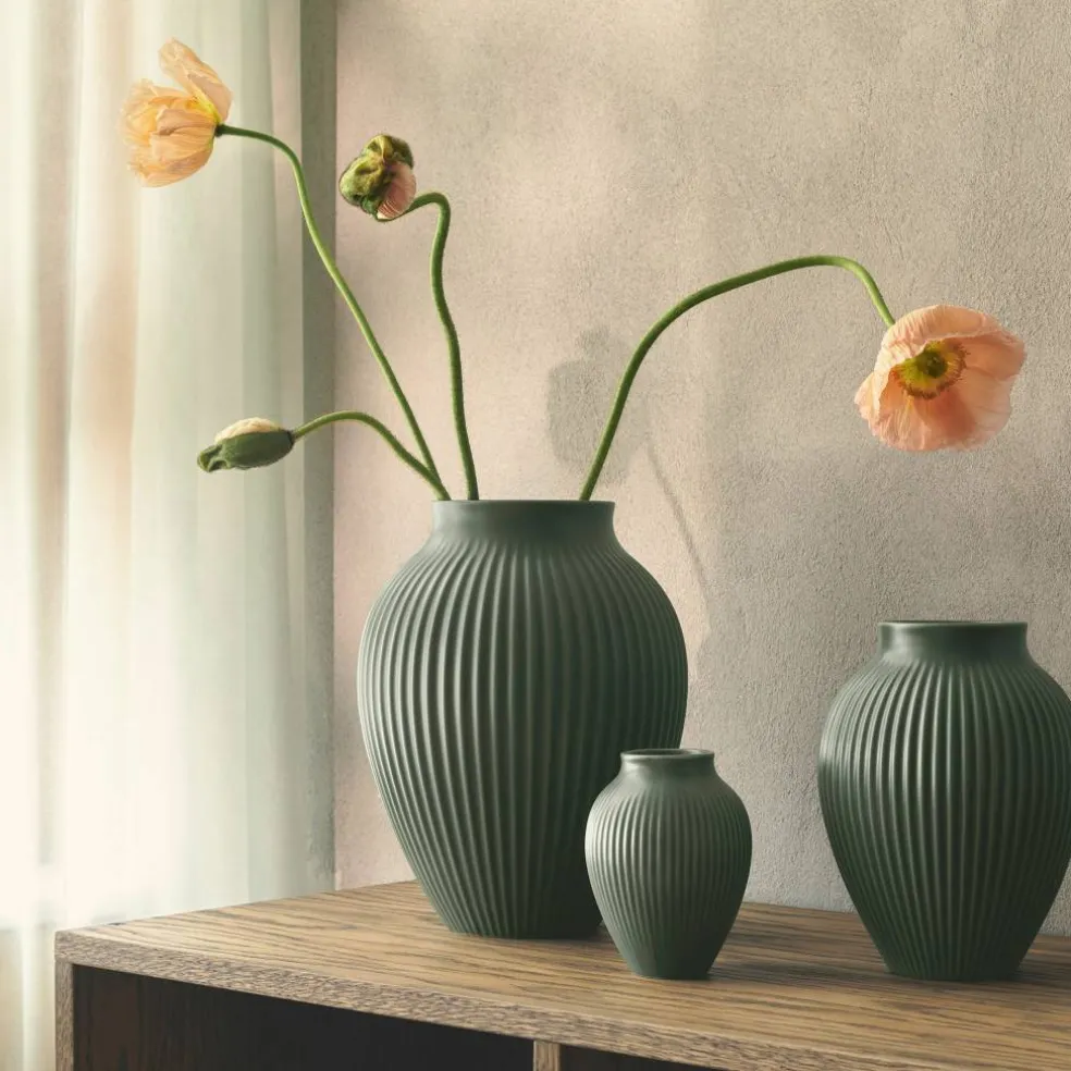 Ripple Celadon Vas 20 cm, grön