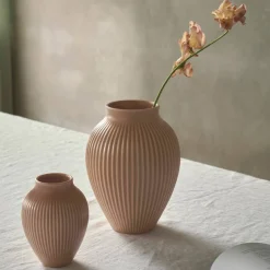 Ripple Mat Vas 20 cm, ljusrosa