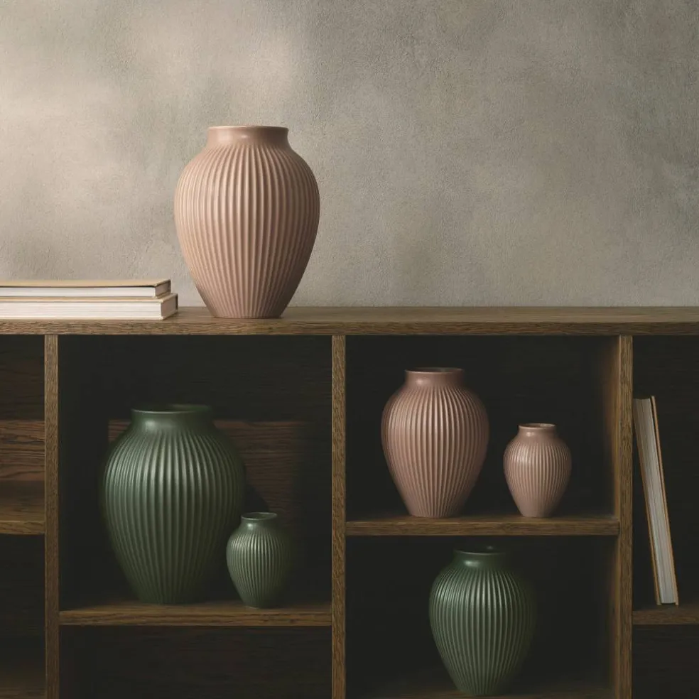 Ripple Mat Vas 27 cm, ljusrosa