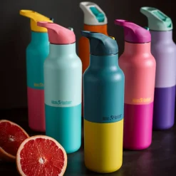 Rise Classic dricksflaska med sportkork 473 ml, Cabbage Kaleidoscope
