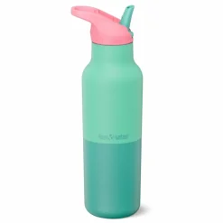 Rise Classic dricksflaska med sportkork 473 ml, Turquoise Kaleidoscope