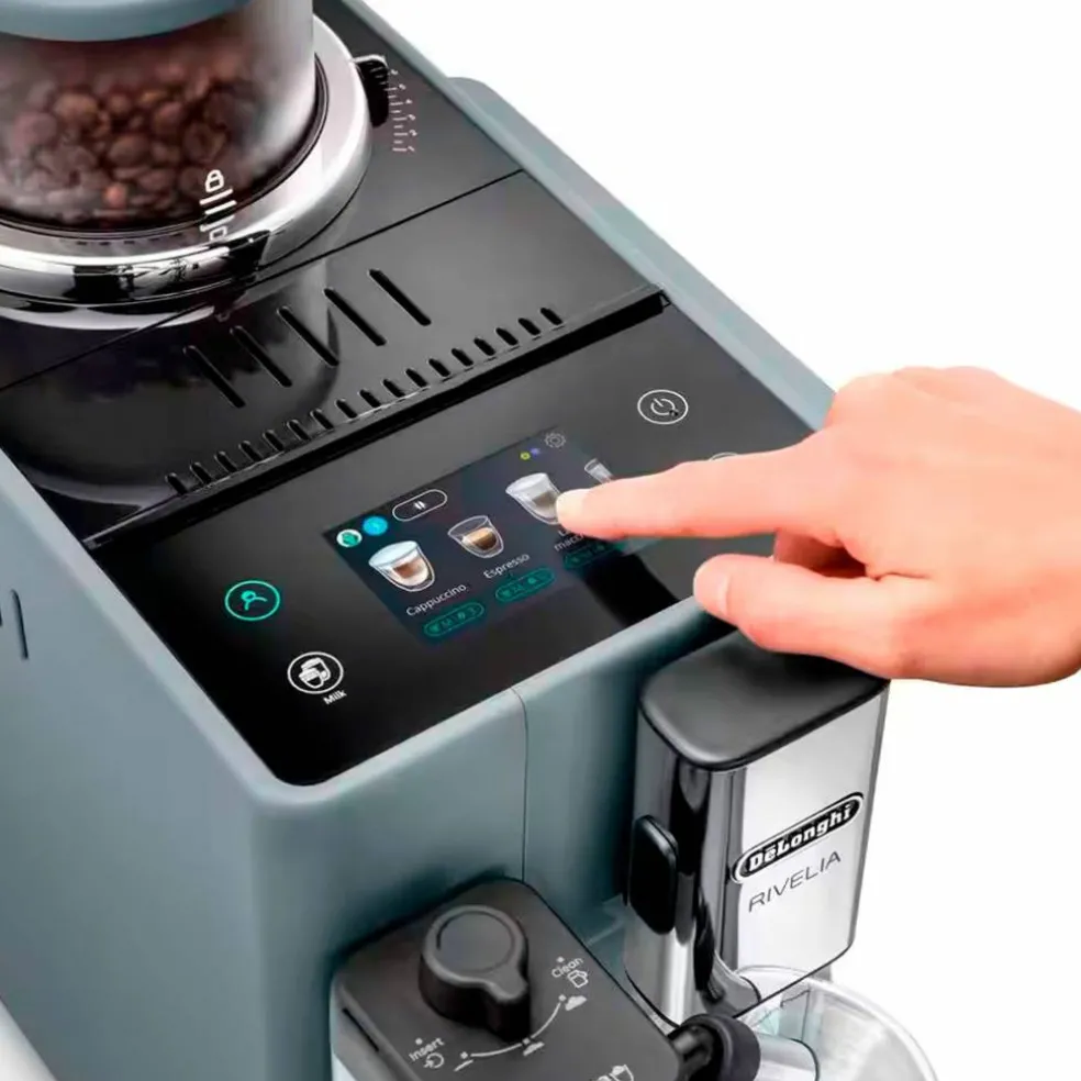 Rivelia Helautomatisk kaffemaskin, vit & 2 st kaffebönor DLSC600