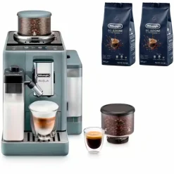 Rivelia Helautomatisk kaffemaskin, vit & 2 st kaffebönor DLSC600