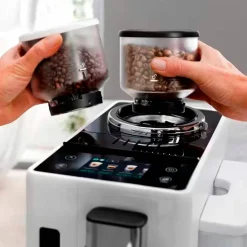 Rivelia Helautomatisk kaffemaskin, vit & 2 st kaffebönor DLSC600