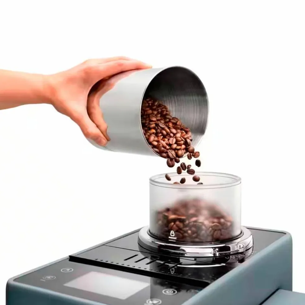 Rivelia Helautomatisk kaffemaskin, vit & 2 st kaffebönor DLSC600