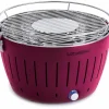 Rökfri kolgrill Röd