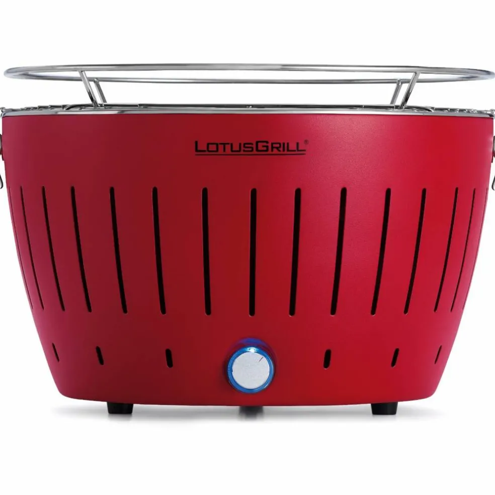 Rökfri kolgrill Röd